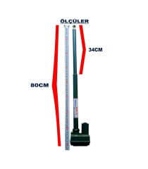 Kollu Motor 24v 300mm 12 INCH Mini (Araç üstü ekipman gaz verme motoru)