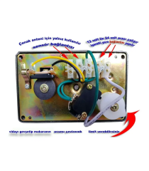 Çanak Hareket Kollu Pistonlu Motor 24v 450mm 18 inch