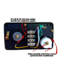 Çanak ve Kuluçka Hareket Kollu Pistonlu Motor 24v 300 mm 12 inch