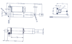 Lineer Aktüatör Motor 12V 100mm (4 INCH)