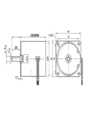 Kuluçka Çevirme Motoru 28W 7mm - 220 V - 100 kg