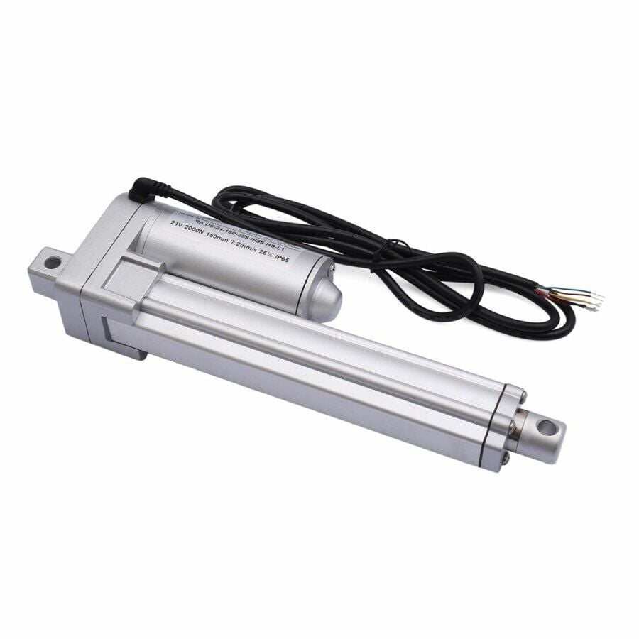 Lineer Aktüatör Motor 24V 150MM 2000N IP65 Hall Sensörlü